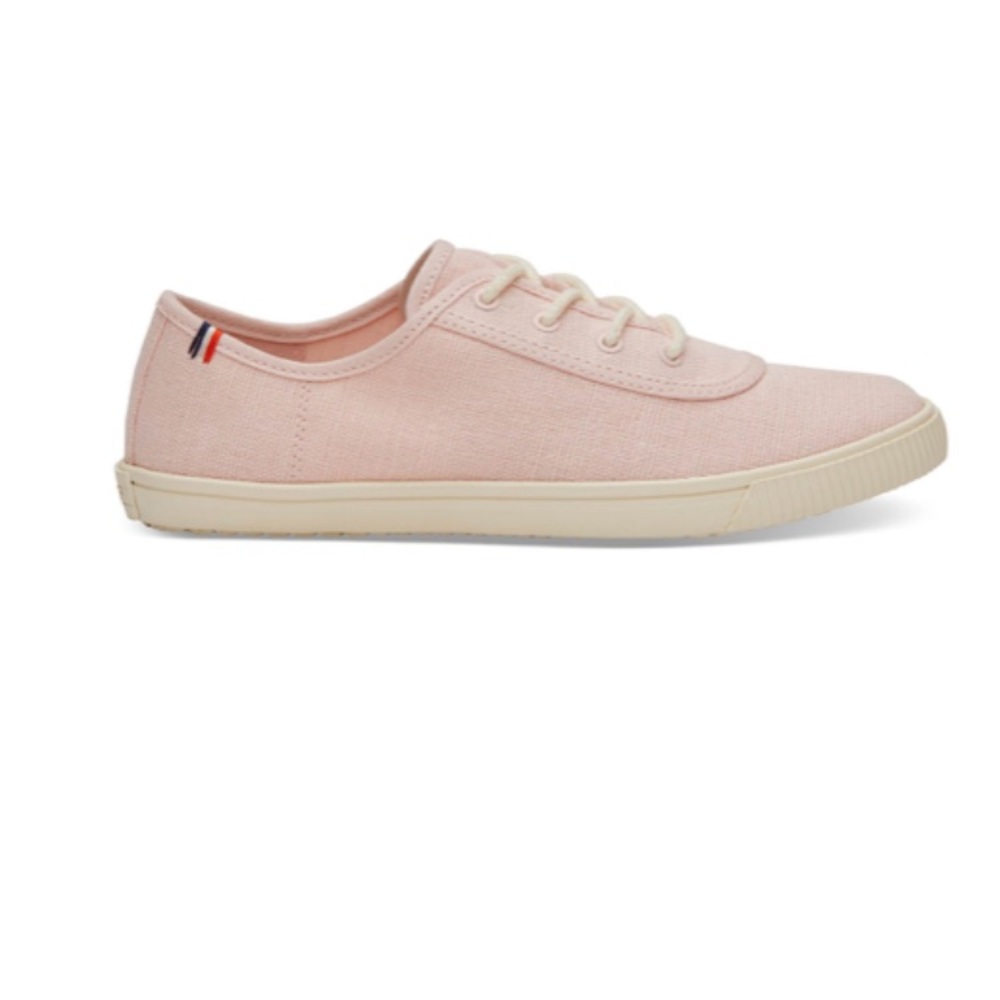 Clare V. x TOMS Pink Lace Up Sneaker